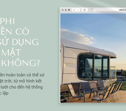 Nhà phi thuyền có thể sử dụng điện mặt trời không?
