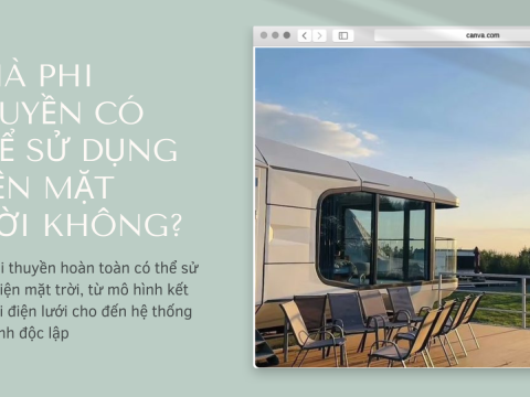 Nhà phi thuyền có thể sử dụng điện mặt trời không?